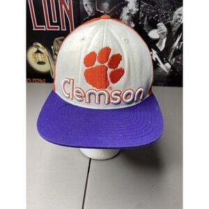 Top of the World Clemson Tigers Paw Print Spellout Logo Cap Adjustable Mesh Hat